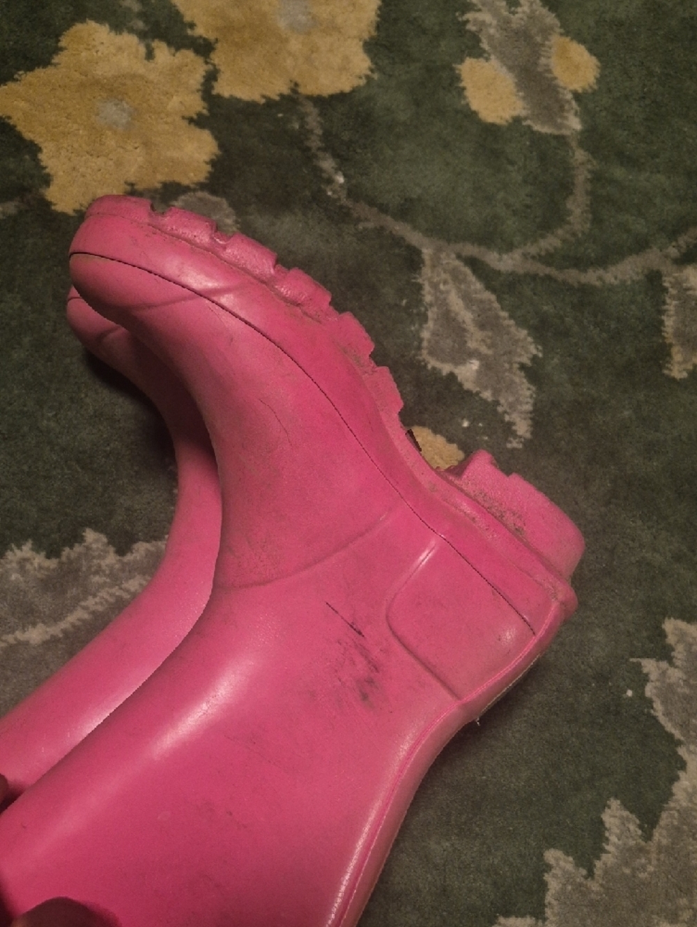Hunter Pink Tall Women's Rain Boots - Picture 4 of 8